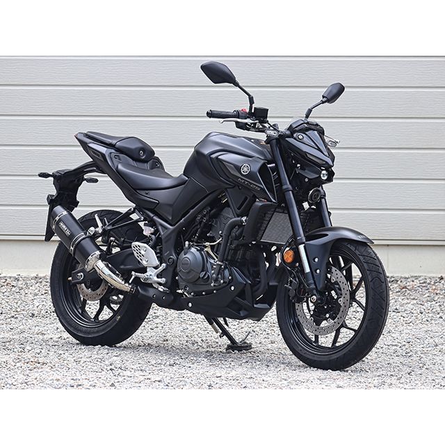 ダブルアールズ YZF-R3/MT-03 JMCA スリップオン SS-OVAL F-BLACK