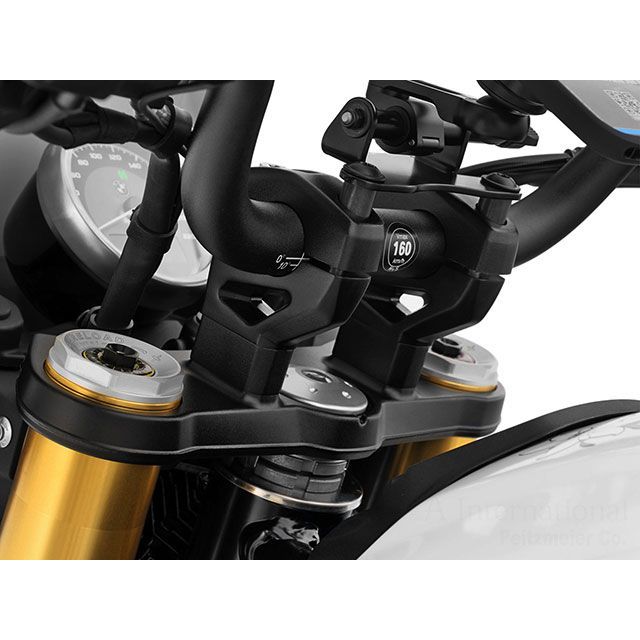 ワンダーリッヒ R12 G/S ハンドルアップキット/ハンドルバーライザー「ERGO」20mm（ブラック） Wunderlich