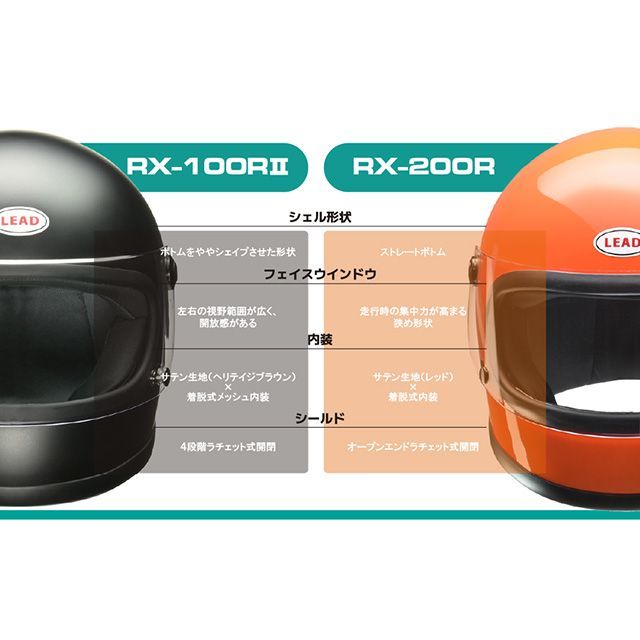 リード工業 RX-100R2 レトロフルフェイスヘルメット（マットメタリック