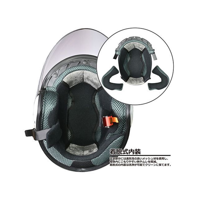 リード工業 STRAX SJ-9 ジェットヘルメット（ブラック） サイズ M LEAD