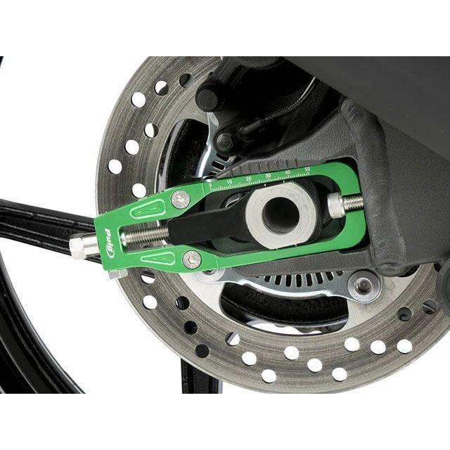 プーチ ZX-6R NINJA チェーン テンショナー（グリーン） Puig