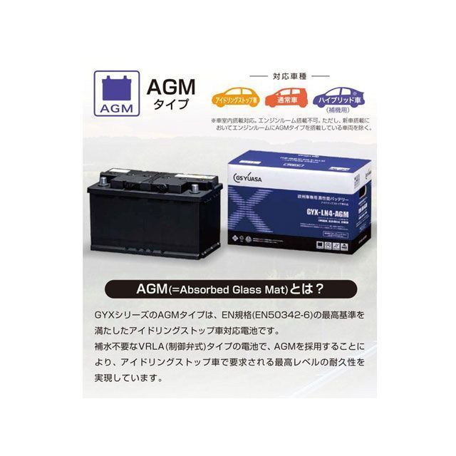 【メーカー直送】GSユアサ GY-LN2-AGM GS YUASA_1