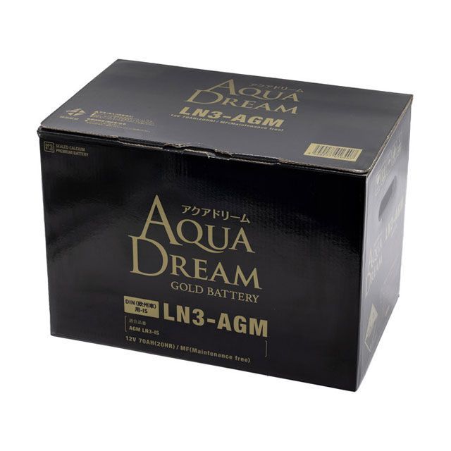 【メーカー直送】アクアドリーム GOLD 四輪バッテリー AD-GB-LN3-AGM AQUA DREAM 15,100円