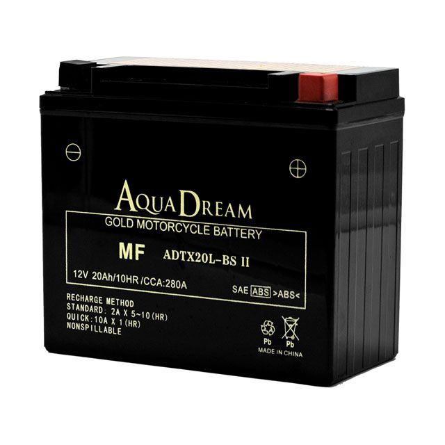 【製造会社直送】アクアドリーム GOLD 二輪蓄電池 AD-ADTX20-BSII AQUA DREAM