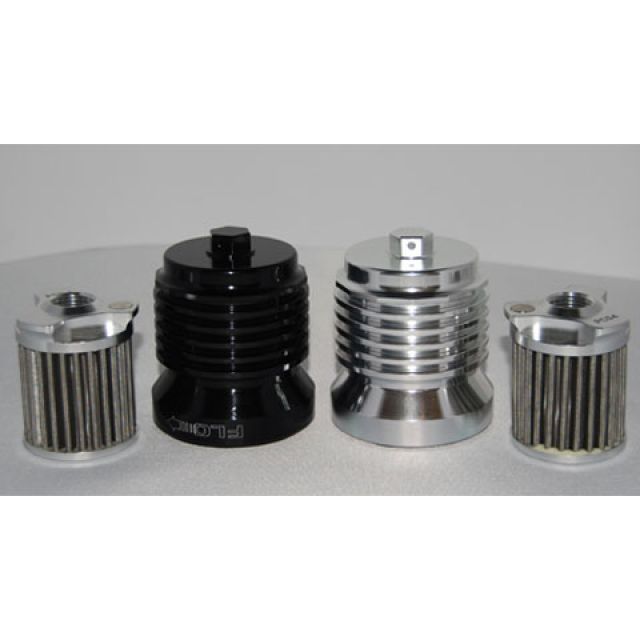 PCレーシング PCS4B FLOオイルフィルター（フィルター交換タイプ） ブラックアルマイト PC Racing バイクの通販は 17,869円