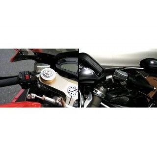 モトコルセ 汎用 BILLET FLUID TANK for brembo Radial Master クラッチ・バーハンドル カラー ゴールド M…_1