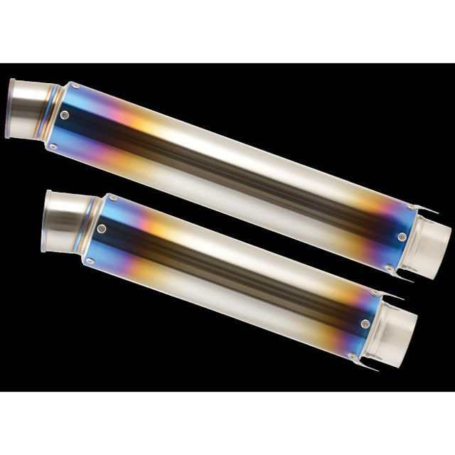 ナイトロレーシング 汎用 ストレイトチタンサイレンサー V-1 仕様 ヒートポリッシュ サイレンサーサイズ φ85/320mm NITRO RACI…