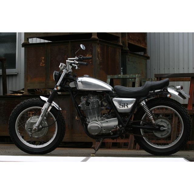 ビッグシーダー SR400/500 SRアルミチョップタンク バフ BIG CEDARの