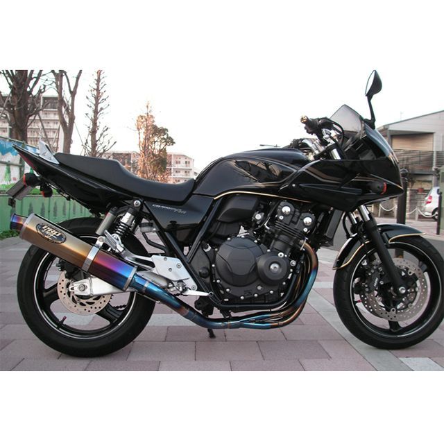 プロドラッグ CB400SF CB400SF用 ファイアーブルーフルエキゾースト 仕様 メタルブラックサイレンサーマフラー PRO Drag 123,863円