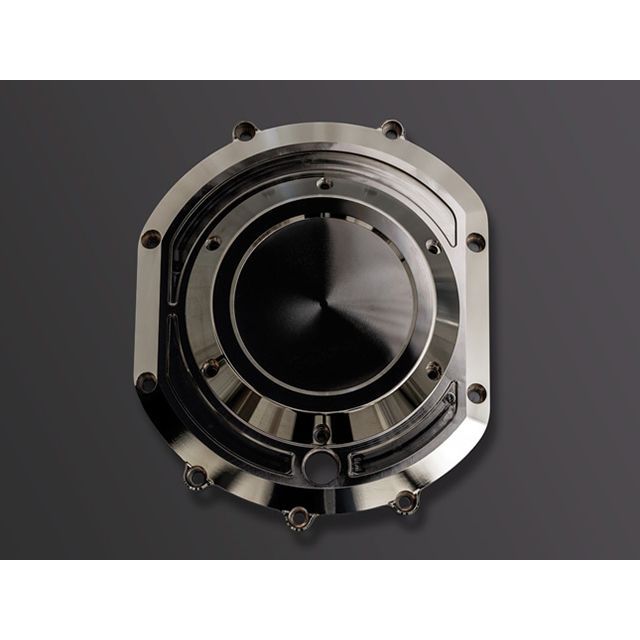DRAFT BILLET クラッチカバー Type-Z（漆黒メッキ） DRAFT