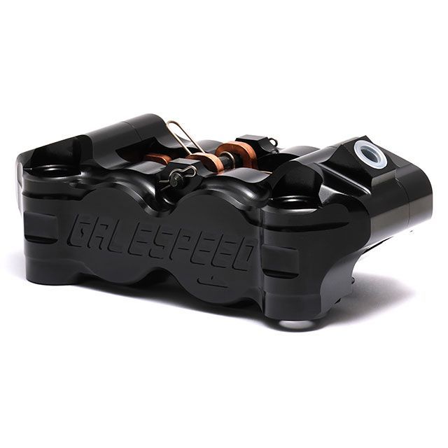 ゲイルスピード 汎用 ビレット フロント4P ラジアルキャリパー（右）ブラック 100mm GALESPEED