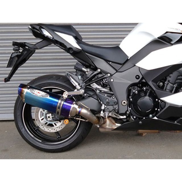 ビートジャパン Ninja1100SX NASSERT Evolution TypeII スリップオンマフラー パニア仕様（ブルーチタン） BEET