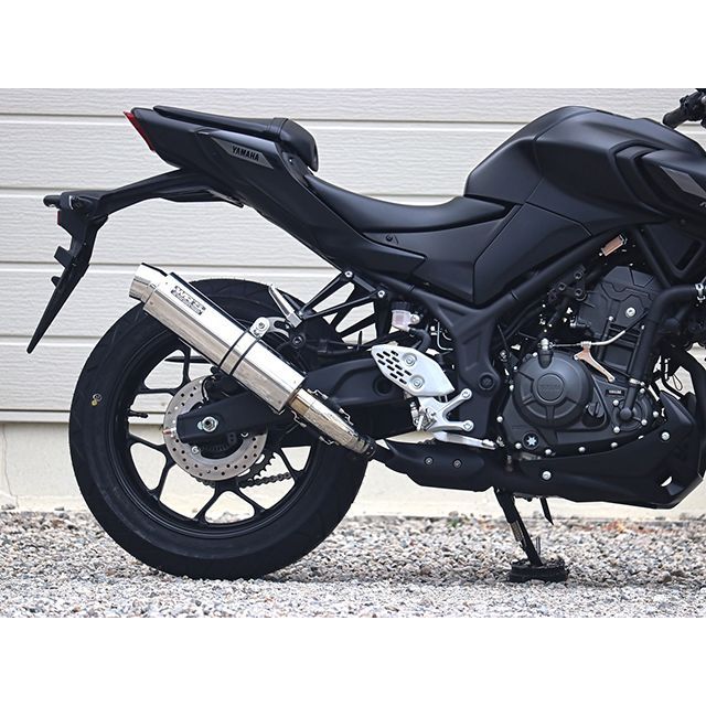 ダブルアールズ YZF-R3/MT-03 JMCA スリップオン ラウンド・ステンレスサイレンサー WR’S