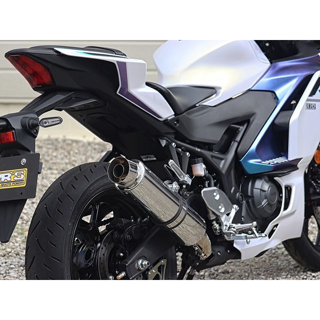 ダブルアールズ YZF-R3/MT-03 JMCA スリップオン ラウンド・ステンレスサイレンサー WR’S_1