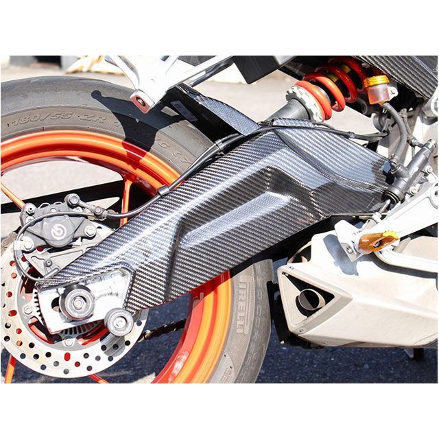 SPEEDRA RS660 スイングアームカバー 右側用 ドライカーボン 仕様 フォージドカーボン艶あり SPEEDRA_3