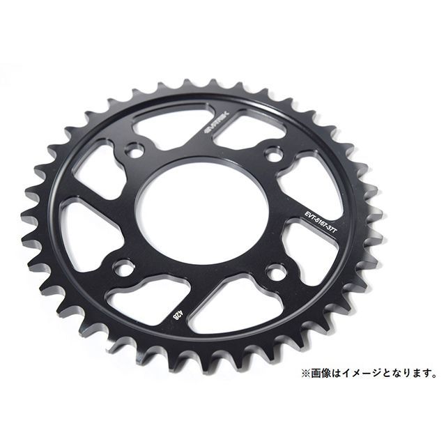 エヴァテック クロスカブC110 CT125 アルミリアスプロケット CT125等 色 ブラック 歯数 37T EVATEK