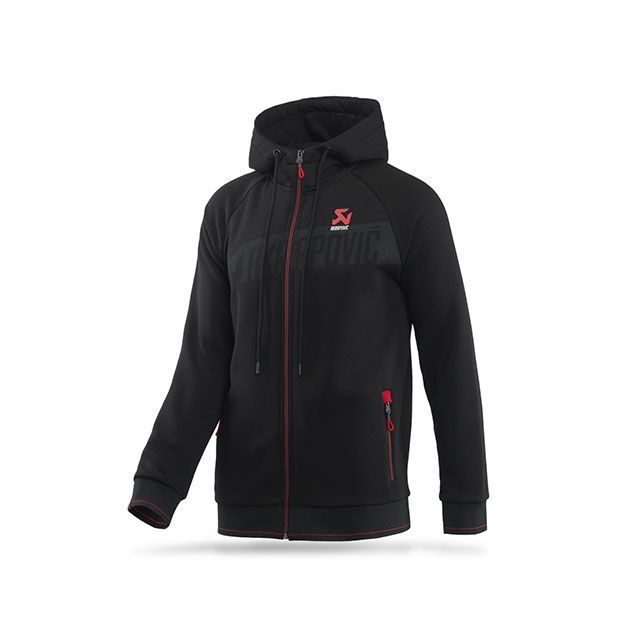 アクラポビッチ Corpo シリーズ ジップアップパーカー メンズ（ブラック） サイズ S AKRAPOVIC