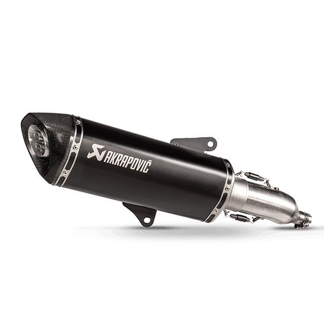 アクラポビッチ FORZA 350 スリップオンライン ステンレス ブラック AKRAPOVIC