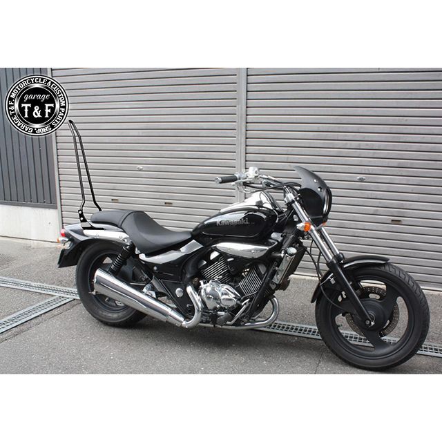 ガレージT&F エリミネーター250V エリミネーター250V 純正フェンダー専用シーシーバーロング（ブラック） T&F_3