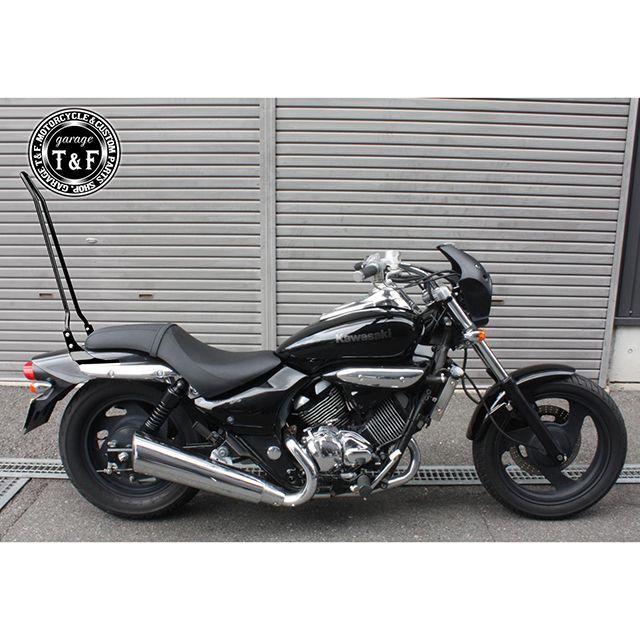 ガレージT&F エリミネーター250V エリミネーター250V 純正フェンダー専用シーシーバーロング（ブラック） T&F_4