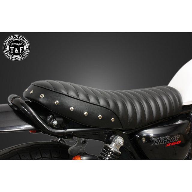 ガレージT&F グラストラッカー グラストラッカービックボーイ グラストラッカー250 キャブモデル専用 スタッド付きショートフラットシート（タック…_2