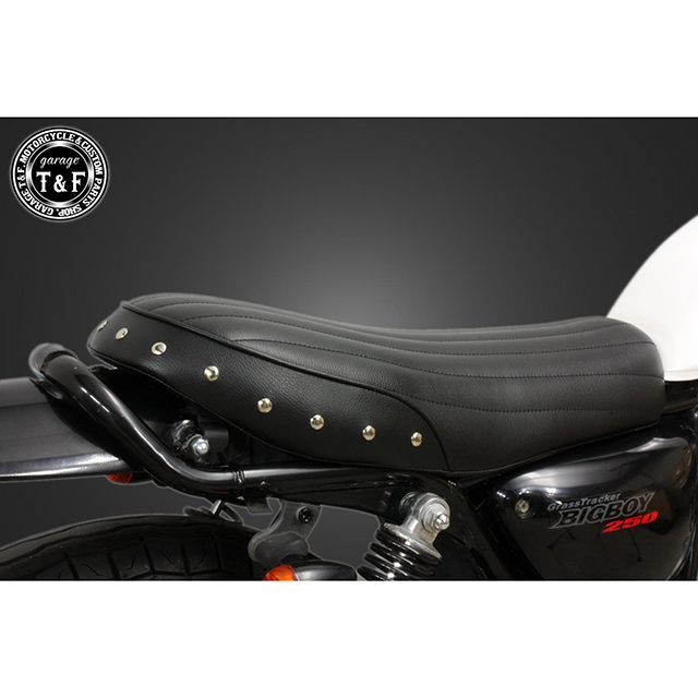ガレージT&F グラストラッカー グラストラッカービックボーイ グラストラッカー250 キャブモデル専用 スタッド付きショートフラットシート（バーチ…_2