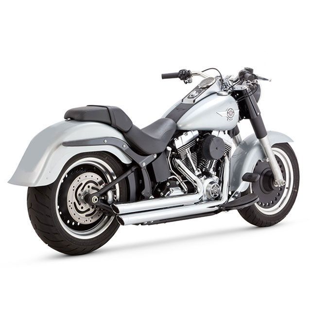 バンス ソフテイルファミリー BigShots Staggered クローム マフラー VANCE&amp;HINES