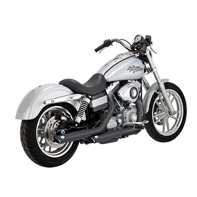 バンス ダイナファミリー TwinSlash 3in S/O 3インチ スリップオン ブラック マフラー VANCE&amp;HINES