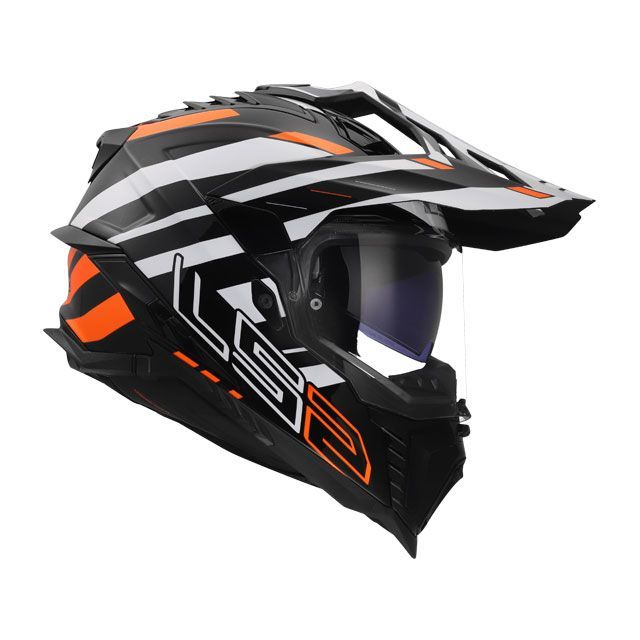 エルエスツーヘルメット LS2 EXPLORER PLUS F（ブラック オレンジ