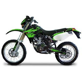 【メーカー直送】エムディーエフ KLX250 KLX250（05-07） グラフィックキット ファイアーモデル グリーンタイプ タイプ コンプリート…