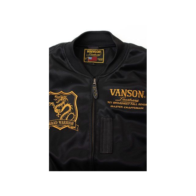 春夏用XL バンソン メッシュMA-1ジャケット VANSON 車・バイク・自転車