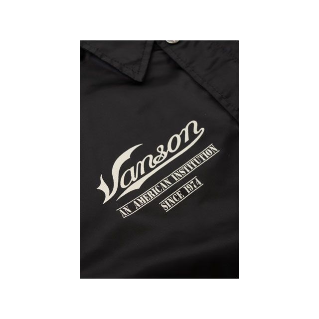 バンソン 2026春夏ひな型 SVS2605S コーチジャケット（黒いこと） 大きさ L VANSON