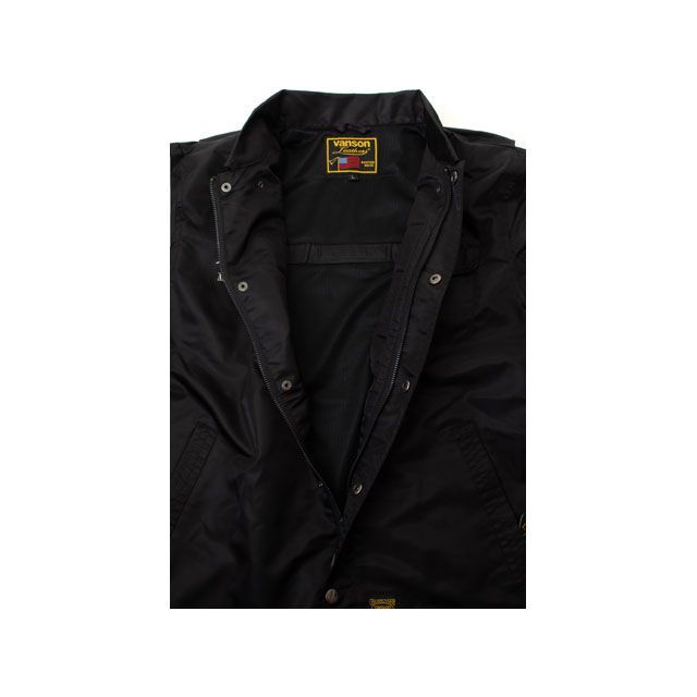 バンソン 2026春夏ひな型 SVS2605S コーチジャケット（黒いこと） 大きさ L VANSON