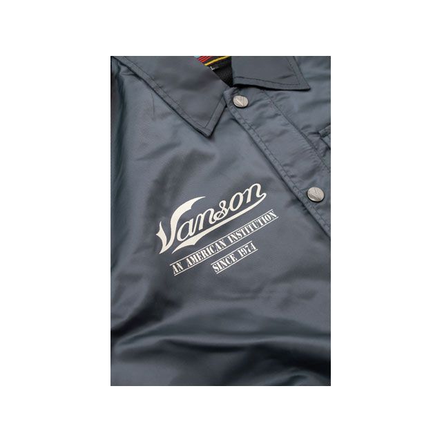 バンソン 2026春夏ひな型 SVS2605S コーチジャケット（薄墨色） 大きさ 3XL VANSON