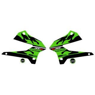 【メーカー直送】エムディーエフ KLX250 KLX250（08-） グラフィックキット ファイアーモデル グリーンタイプ タイプ シュラウドセット…