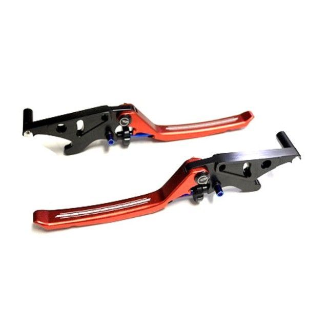 KN企画 XMAX250 XMAX300 AR APEXX 調整式ブレーキレバー左右セット XMAX250/300（レッド） kn926 10,667円
