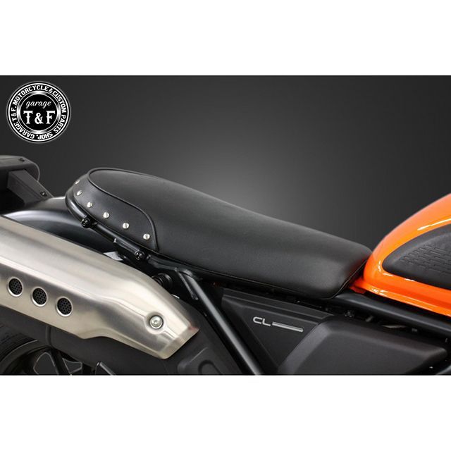 ガレージT&F CL250 CL250 スタッド付きショートフラットシート/スムース（ブラック） T&F