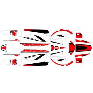 【メーカー直送】エムディーエフ BW’S50 BW’S（12-） グラフィックキット ストロボモデル レッドタイプ タイプ コンプリートセット MD…の通販は 22,795円