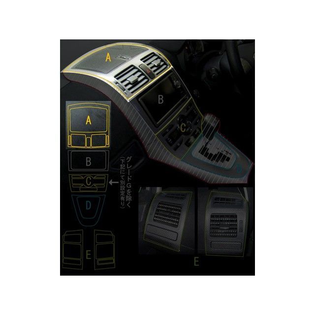 ハセプロ トヨタ ブレイドAZE154H/156H マスターGRE156H（06.12〜09.11）MC前 センターエアアウトレットパネル ブラック… 7,858円