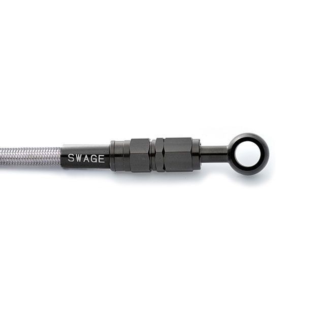 スウェッジライン AX-1 リアホースキット ホースエンド ステンレスブラック ホースカラー クリア SWAGE-LINE バイクの通販は 10,226円