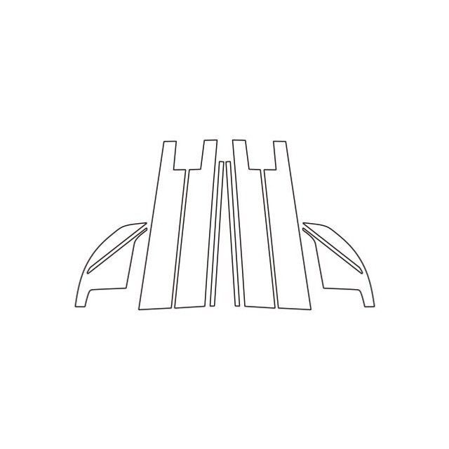 ハセプロ アートシート トヨタ ライズ A200系（2019.11〜） バイザーカット フルセット 4P×左右 ガンメタ HASEPRO