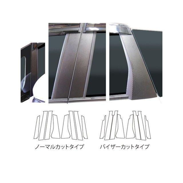 ハセプロ アートシート ホンダ シャトル GP7・8（2015.5〜） バイザーカットタイプ 4P×左右 ブラック HASEPRO