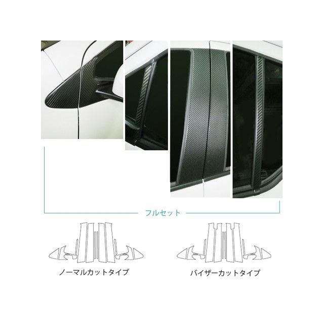 ハセプロ アートシート トヨタ アクア NHP10（2011.12〜） フルセット6P×左右 ブラック HASEPRO