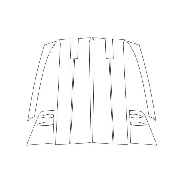 ハセプロ アートシート ダイハツ ウェイク LA700S/710S（2014.11〜） バイザーカット フルセット 4P×左右 シルバー HASEP…
