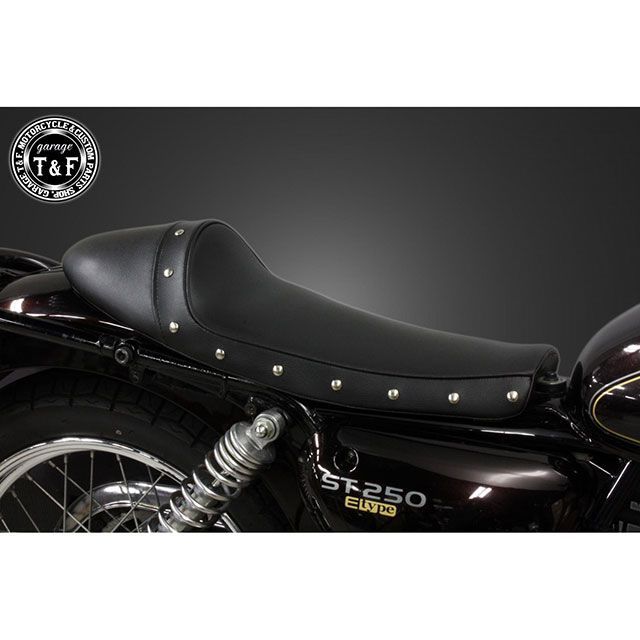 ガレージT&F ST250E ST250 ST250E スタッド付きカフェシート（スムース） T&F