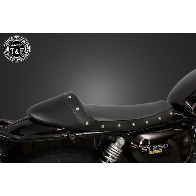 ガレージT&F ST250E ST250 ST250E スタッド付きカフェシート（スムース） T&F_2
