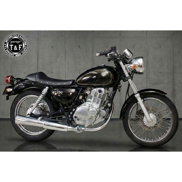 ガレージT&F ST250E ST250 ST250E スタッド付きカフェシート（スムース） T&F_3