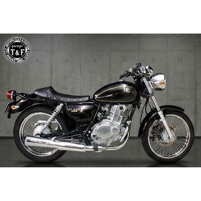 ガレージT&F ST250E ST250 ST250E スタッド付きカフェシート（スムース） T&F_4