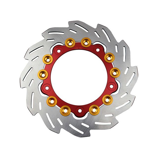 シフトアップ フロントウェーブディスクローター220mm/純正サイズ（インナー：RED/ピン：GOLD） SHIFTUP 18,176円
