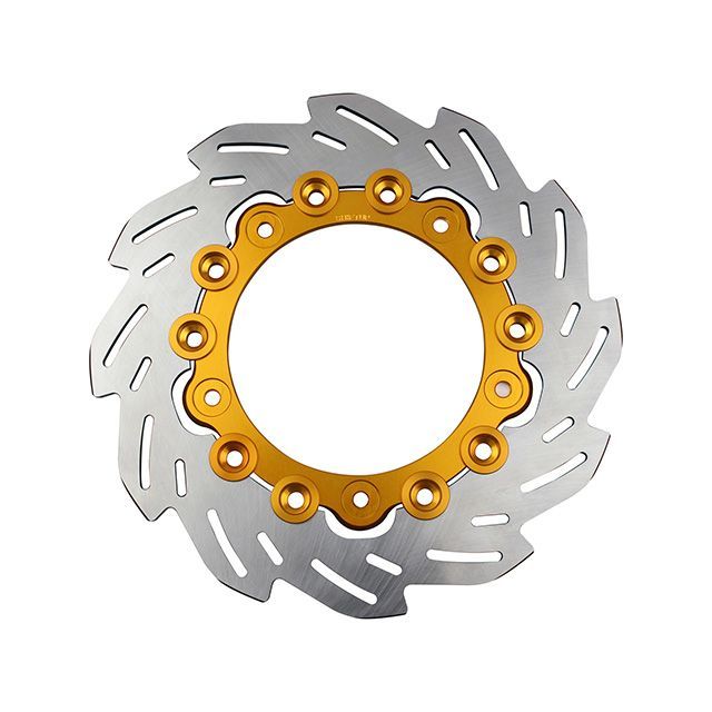シフトアップ フロントウェーブディスクローター220mm/純正サイズ（インナー：GOLD/ピン：GOLD） SHIFTUP